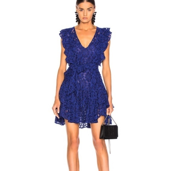 Marissa Webb Corrine Ultraviolet Lace Mini Dress - Picture 1 of 9
